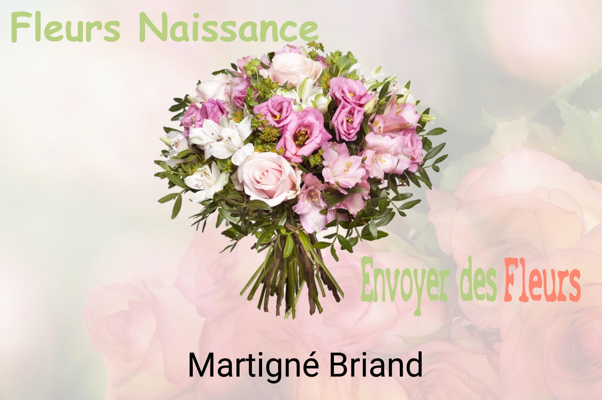 Bouquet de fleurs de naissance livré à Martigné-Briand